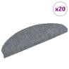  Stair Mats Self-adhesive 20 pcs Light Grey 65x21x4 cm Colour light grey Size 65 x 21 x 4 cm Quantity in Package 20 