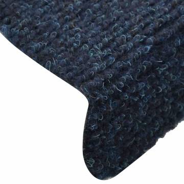 Stair Mats Self-adhesive 30 pcs Navy - Non-slip & Durable