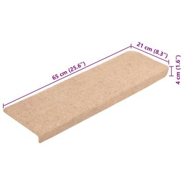 Self-Adhesive Stair Mats - 20 Pcs Brown | HipoMarket