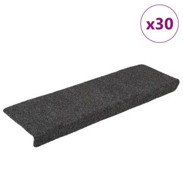 Self-Adhesive Stair Mats - 30 Pcs Anthracite | Hipo Market