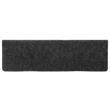 Self-Adhesive Stair Mats - 30 Pcs Anthracite | Hipo Market