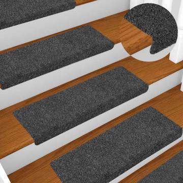 Self-Adhesive Stair Mats - 30 Pcs Anthracite | Hipo Market