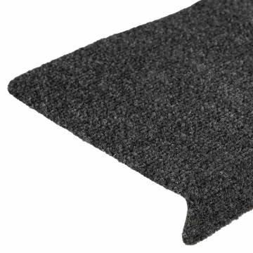 Self-Adhesive Stair Mats - 30 Pcs Anthracite | Hipo Market