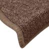 Stair Mats 30 Pcs Brown - Non-Slip & Washable | HipoMarket