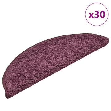 Stair Mats 30 pcs Dark Purple - Non-Slip & Stylish Decor