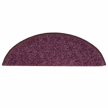 Stair Mats 30 pcs Dark Purple - Non-Slip & Stylish Decor