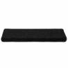 Stair Mats 30 pcs - Non-Slip Black 65x21x4 cm | HipoMarket