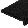 Stair Mats 30 pcs - Non-Slip Black 65x21x4 cm | HipoMarket