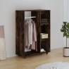 Stylish Smoked Oak Wardrobe - 80x40x110 cm | Hipomarket UK