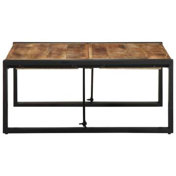 Solid Mango Wood Coffee Table 80x80x35 cm | Hipomarket