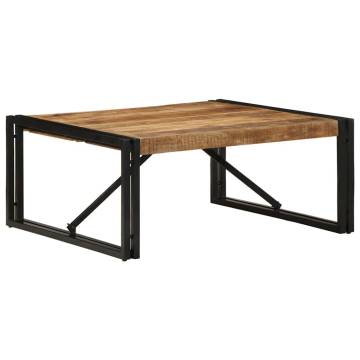 Solid Mango Wood Coffee Table 80x80x35 cm | Hipomarket