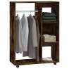 Stylish Smoked Oak Wardrobe - 80x40x110 cm | Hipomarket UK