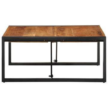 Coffee Table 80x80 cm Solid Acacia Wood - Durable Design