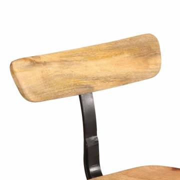 Buy Bar Stools 2 pcs - Solid Mango Wood - Stylish and Durable