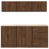 Garage Cabinets 6 pcs Brown Oak Engineered Wood | HipoMarket