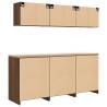 Garage Cabinets 6 pcs Brown Oak Engineered Wood | HipoMarket