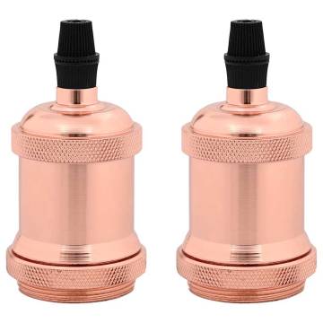 Lamp Holders 2 pcs Rose Gold E27 - Stylish & Durable Design