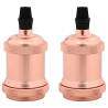 Lamp Holders 2 pcs Rose Gold E27 - Stylish & Durable Design