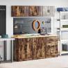  Garage Cabinets 6 pcs Smoked Oak Engineered Wood Colour smoked oak Quantity in Package 1 Model with doors 