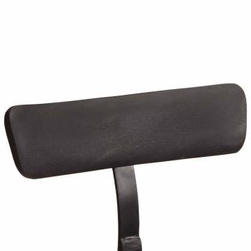 Bar Stools 2 pcs Black - Solid Mango Wood | HipoMarket