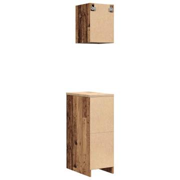 Garage Cabinets 2 pcs - Old Wood | Durable & Spacious