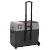 Portable 40L Cool Box with Wheels & Adapter - Black & Grey