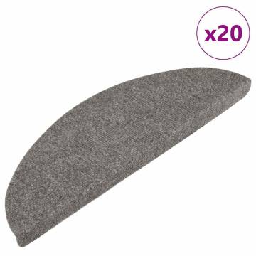 Stair Mats Self-adhesive 20 pcs Grey - Safe & Stylish | Hipo Market