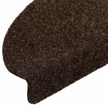 Stair Mats Self-Adhesive 20 Pcs Brown - Safety & Style