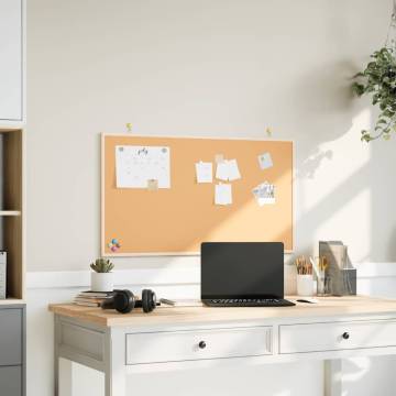 Cork Board with Solid Pine Wood Frame 100x55 cm | HipoMarket