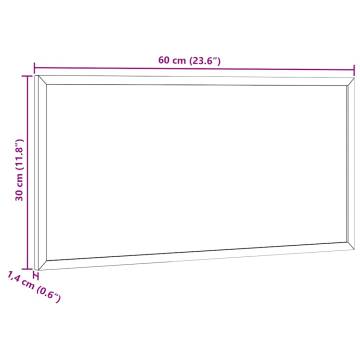 Chalkboard with Solid Pine Wood Frame - 60x30 cm | HipoMarket