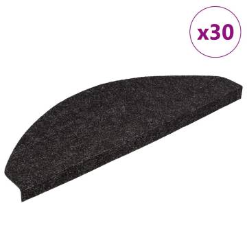 Stair Mats Self-adhesive - 30 pcs Anthracite | HipoMarket