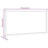 Magnetic Whiteboard with Solid Pine Frame - 60x30 cm