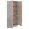 Book Cabinet Concrete Grey - Stylish & Functional Storage Solution