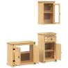 3 Piece Bathroom Furniture Set - Corona Solid Wood Pine