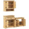 3 Piece Bathroom Furniture Set | Solid Pine | Hipomarket UK