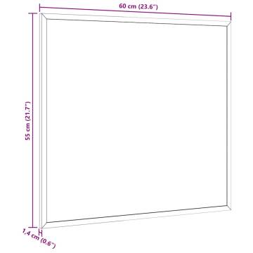 Chalkboard with Solid Pine Frame - 60x55 cm | Hipo Market