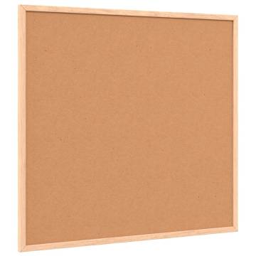 Cork Board with Solid Pine Frame - 60x55 cm | HipoMarket