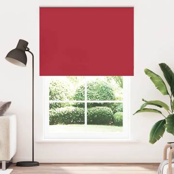 Roller Blind Blackout Red 155x230 cm - Premium Polyester