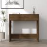 Elegant Brown Oak Desk - 80x40x75 cm Engineered Wood