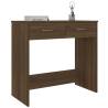 Elegant Brown Oak Desk - 80x40x75 cm Engineered Wood