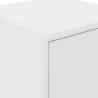 Stylish White Garage Wall Cabinet - Durable Engineered Wood