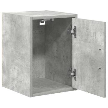 Garage Wall Cabinet - Concrete Grey Engineered Wood