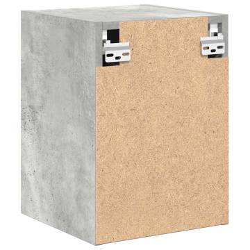 Garage Wall Cabinet - Concrete Grey Engineered Wood