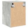 Garage Wall Cabinet - Concrete Grey Engineered Wood