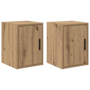 Garage Wall Cabinets 2 pcs Artisan Oak - Durable & Stylish