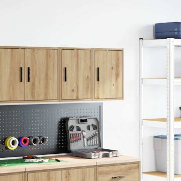 Garage Wall Cabinets 2 pcs Artisan Oak - Durable & Stylish