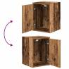 Durable Garage Cabinets - 2 Pcs Old Wood | HipoMarket UK