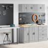  Garage Cabinets 2 pcs Grey Sonoma Engineered Wood Colour grey sonoma Size 30 x 51 x 85 cm Quantity in Package 1 Model 1 door 