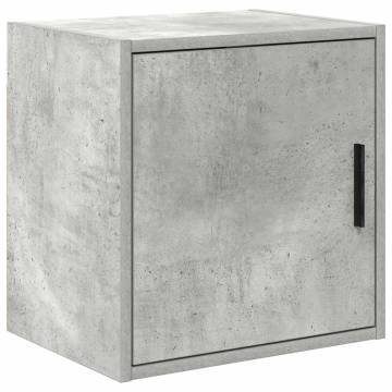 Garage Cabinets Set - Concrete Grey Engineered Wood