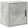 Garage Cabinets Set - Concrete Grey Engineered Wood